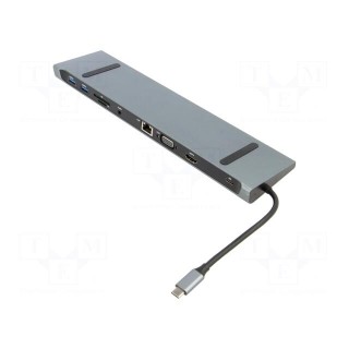 Adapter | USB 2.0,USB 3.1 | 0.15m | black | 5Gbps | grey | Cablexpert