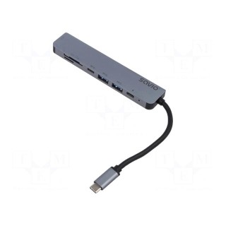 Adapter | Power Delivery (PD),USB 3.0 | black | 5Gbps | grey