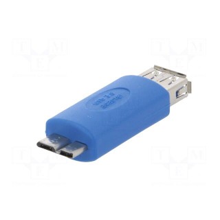 Adapter | USB 3.0 | USB A socket,USB B micro plug | nickel plated