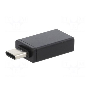 Adapter | USB 3.0 | USB A socket,USB C plug | black | Cablexpert