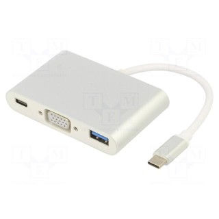 Adapter | USB 3.0,USB 3.1 | nickel plated | 0.1m | white | 5Gbps | white