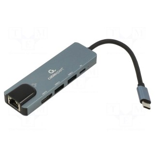 Adapter | USB 3.1 | 0.12m | black | 5Gbps | grey | Cablexpert