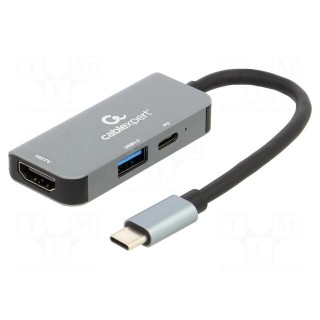 Adapter | USB 3.1 | 0.12m | black | 5Gbps | grey | Cablexpert