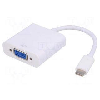 Adapter | USB 3.1 | D-Sub 15pin HD socket,USB C plug | 0.15m
