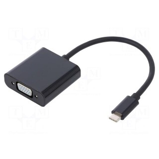Adapter | USB 3.1 | D-Sub 15pin HD socket,USB C plug | 0.23m