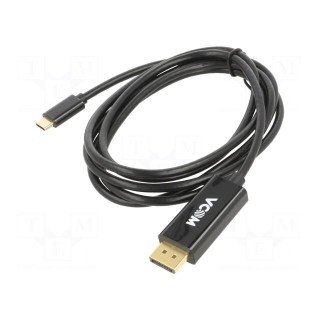 Adapter | USB 3.1 | DisplayPort plug,USB C plug | gold-plated | 1.8m