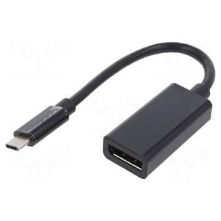 Adapter | DisplayPort 1.2,USB 3.1 | 0.15m | black | black | Cablexpert