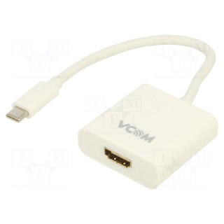 Adapter | USB 3.1 | HDMI socket,USB C plug | nickel plated | 0.17m