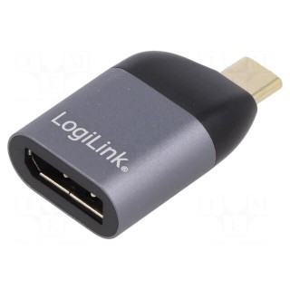 Adapter | USB 3.2 | DisplayPort socket,USB C plug | gold-plated