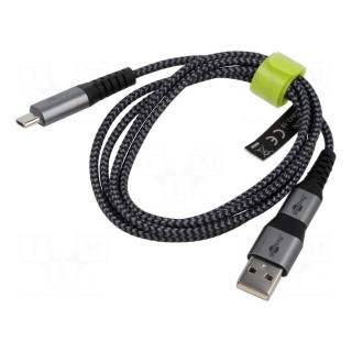 Cable | magnetic,USB 3.1 | USB A plug,USB C socket,USB C plug | 1m