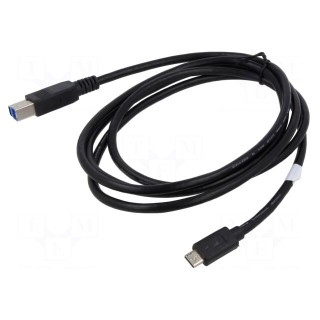 Cable | Power Delivery (PD),USB 3.1 | USB B plug,USB C plug | 1.8m