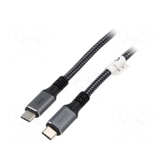 Cable | Power Delivery (PD),USB 4.0 | USB C plug,both sides | 1m