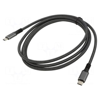 Cable | Thunderbolt 3,Thunderbolt 4,USB 4.0 | nickel plated | 2m