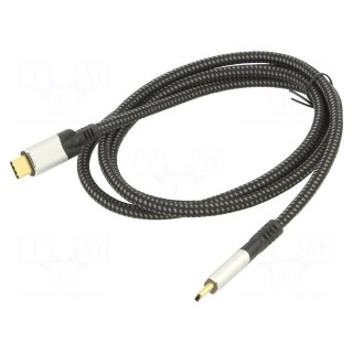 Cable | Thunderbolt 3,USB 4.0 | USB C plug,both sides | 1.2m | PVC