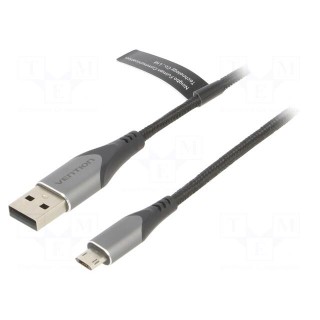 Cable | USB 2.0 | USB A plug,USB B micro reversible plug | 2m | 2A