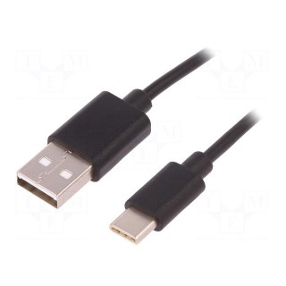 Cable | USB 2.0 | USB A plug,USB C plug | 0.25m
