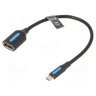 Cable | USB 2.0 | USB A socket,USB B micro plug | nickel plated
