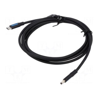 Cable | USB 2.0 | USB B mini plug,USB C plug | nickel plated | 2m