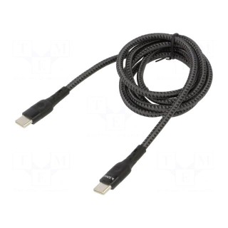 Cable | Power Delivery (PD),USB 2.0 | USB C plug,both sides | 1m