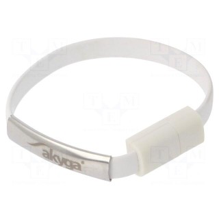 Cable | USB 3.0 | USB A plug,USB C plug | nickel plated | 0.23m