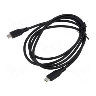 Cable | USB C plug x2 | 1.5m | Core: Cu | PVC | Interface: 480Mbps