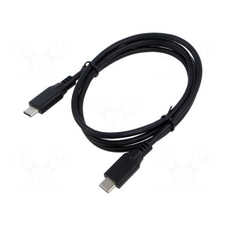 Cable | USB C plug x2 | 1m | Core: Cu | PVC | Interface: 480Mbps