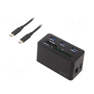 Docking station | Power Delivery (PD),USB 3.2 | 0.6m | black