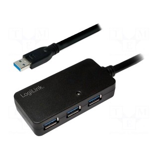 Repeater USB | USB 3.0 | USB A socket x4,USB A plug | 10m