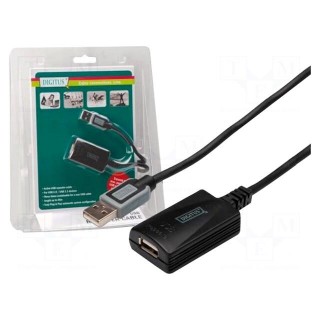 Repeater USB | USB 2.0 | USB A socket,USB A plug | 5m | blister
