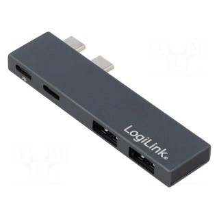 Docking station | Thunderbolt 3,USB 3.0,USB 3.2 | aluminium