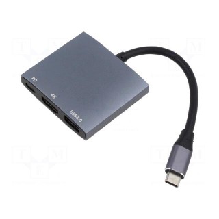 USB 3.0 | 0.15m | Enclos.mat: aluminium | Accessories: hub USB