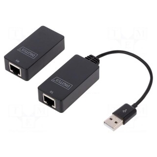 USB extender | USB 1.1,USB 2.0 | black | Cat: 5,5e,6