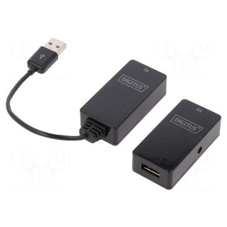 USB extender | USB 2.0 | RJ45 socket x2,USB A socket,USB A plug