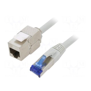 Extender RJ45 | S/FTP | 6a | stranded | Cu | LSZH | grey | 25m | 26AWG