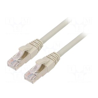 Patch cord | ETHERLINE® Cat.6a,S/FTP | 6a | stranded | Cu | LSZH | grey
