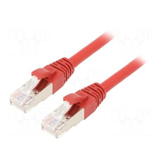 Patch cord | ETHERLINE® Cat.6a,S/FTP | 6a | stranded | Cu | LSZH | red