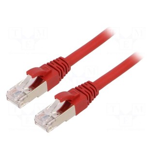 Patch cord | ETHERLINE® Cat.6a,S/FTP | 6a | stranded | Cu | LSZH | red
