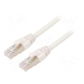 Patch cord | ETHERLINE® Cat.6a,S/FTP | 6a | stranded | Cu | LSZH | white