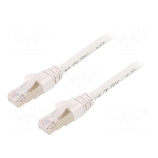 Patch cord | ETHERLINE® Cat.6a,S/FTP | 6a | stranded | Cu | LSZH | white