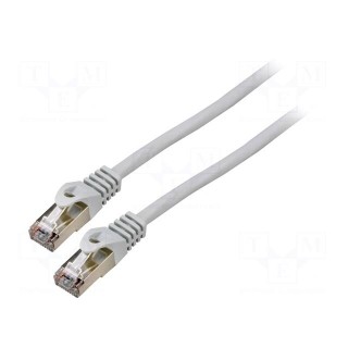 Patch cord | F/UTP | 6 | stranded | CCA | PVC | grey | 5m | 26AWG | Cores: 8