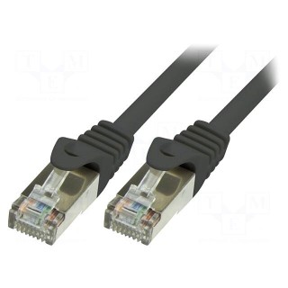 Patch cord | F/UTP | 6 | stranded | CCA | PVC | black | 2m | 26AWG