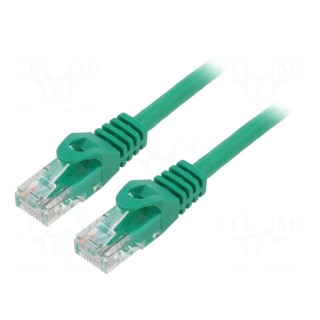 Patch cord | F/UTP | 6 | stranded | CCA | PVC | green | 0.5m | 26AWG | Cores: 8