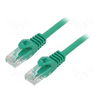 Patch cord | F/UTP | 6 | stranded | CCA | PVC | green | 30m | 26AWG | Cores: 8