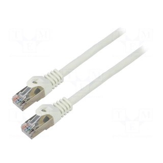 Patch cord | F/UTP | 6 | stranded | CCA | PVC | grey | 10m | 26AWG | Cores: 8