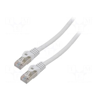 Patch cord | F/UTP | 6 | stranded | CCA | PVC | grey | 3m | 26AWG | Cores: 8