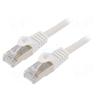 Patch cord | F/UTP | 6 | stranded | CCA | PVC | grey | 3m | RJ45 plug | 26AWG