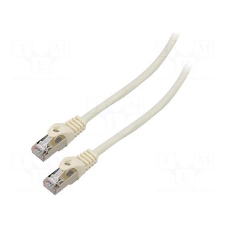 Patch cord | F/UTP | 6 | stranded | CCA | PVC | white | 1.5m | 26AWG | Cores: 8