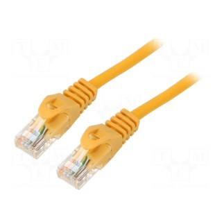Patch cord | F/UTP | 6 | stranded | CCA | PVC | yellow | 0.5m | 26AWG | 1pcs.