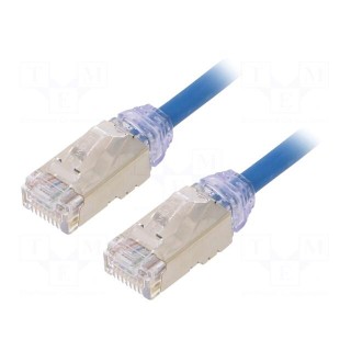 Patch cord | F/UTP,TX6A-28™ | 6a | solid | Cu | LSZH | blue | 2m | 28AWG