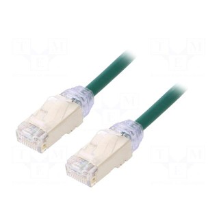 Patch cord | F/UTP,TX6A-28™ | 6a | solid | Cu | LSZH | green | 5m | 28AWG